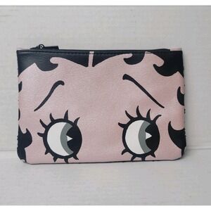 Betty Boop Make Up Bag With Black Sequins 7 In X 5 - Ipsy